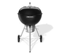 Weber Original Kettle Premium barbecue à charbon/couvercle et cuve en acier émaillé, grille 57 cm, système One-Touch de nettoyage, thermomètre intégré, trépied avec roulettes, noir