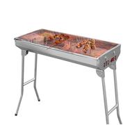Barbecue à Charbon Pliable en Acier Inoxydable UTEN - Grande Taille - 10 Personnes