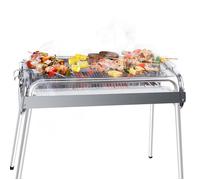Barbecue à Charbon Pliable Portable BBQ Grill,Barbecue à Charbon avec BBQ Grille en Acier BBQ Pliable Barbecue Camping
