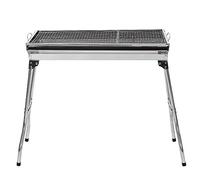 Barbecue à Charbon Pliant Portable, Grill Charbon de Bois XXL, BBQ de Table en Acier Inoxydable, pour Jardin Pique-Nique Camping, 5-10 Personnes, 73 * 33 * 71cm