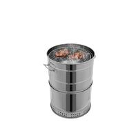 Barbecue à charbon portable en acier inoxydable sans fumée 360° for le camping les pique niques et les barbecues dans le jardin