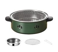 Barbecue à charbon portable - Fumoir de table compact pour pique-nique, plage, jardin et terrasse