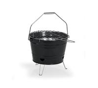 Barbecue à charbon portable - LIVOO - DOC327N - Inox - Surface de cuisson ø27 cm - Hauteur 24 cm