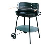 Barbecue à charbon rond 60x42cm avec roues de jardin Master Grill MG942 G