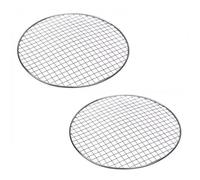 Barbecue à Charbon Rond Coréen en Acier Inoxydable,Antiadhésif,Portable,pour Camping en Plein Air - Type 2pcs Net #C