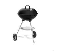 Barbecue à Charbon Rond - SunJas - BBQ Mobile Barbecue Grill Portable de Jardin, avec Couvercle et 2 Roues - 46*44*70cm