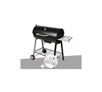 Somagic Barbecue à charbon sur chariot Michigan – Malette de 8 accessoires inox