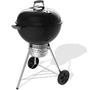 Weber Original Kettle Premium barbecue à charbon/couvercle et cuve en acier émaillé, grille 57 cm, système One-Touch de nettoyage, thermomètre intégré, trépied avec roulettes, noir