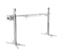 Barbecue à cochon de lait en acier inoxydable 20 W avec moteur 2,5 tr/min Vitesse de rotation Barbecue électrique rotatif 5 niveaux Plage de réglage de la hauteur Tournebroche Barbecue à rôtir 40 kg