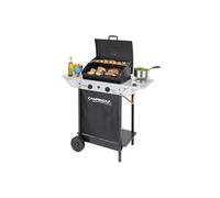Barbecue à gaz 3 brûleurs en acier tablettes latérales roues XPERT 100 LS ROCKY