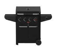 Barbecook Barbecue à gaz Luca 412 avec armoire et réchaud latéral noir 145.4x60.3x112.3cm
