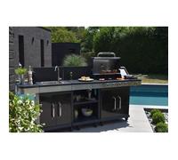 Barbecue à gaz américain COOK'IN GARDEN Fidgi 4 brûleurs + Desserte + Évier