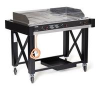 Barbecue à gaz Atlanta Noir 13kW 1285x770x(H)917 mm Hendi 1