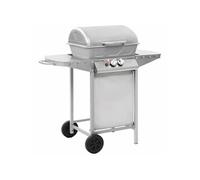 Barbecue à gaz avec 2 zones de cuisson Acier Argenté