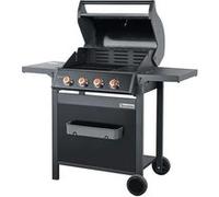 BRASERO - Barbecue SPRING II 4 Feux - Surface de cuisson mixte - 1/4 plaque Fonte - 3/4 grille Fonte - 4 Brûleurs à gaz - Puissance de 12,6 kW - Jusqu'à 12 convives