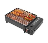 Barbecue à gaz de table de camping, 2200 W, portable, avec réservoir à graisse et valise, kit de réchaud à gaz pour camping, réunions, voyages en camping-car