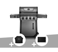 Barbecue à gaz Freestyle F425SIB - 4 brûleurs + Sizzle Zone + Housse de protection + Plancha - Napoleon