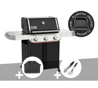 Barbecue à gaz Genesis E-315W Plancha + Housse + Kit ustensiles Premium 2 pièces - Weber