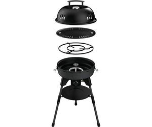 Barbecue à gaz - INCASA - Modèle compact - 4000 W - Brûleur inox - Plaque fonte d’aluminium - Allumage piézoélectrique