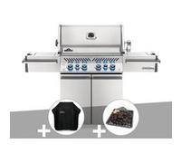 Barbecue à gaz Napoleon Prestige Pro 500 + Housse de protection + Plateau charbon G
