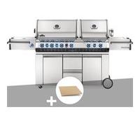 Barbecue à gaz Napoleon Prestige Pro 825 + Pierre à pizza large rectangle