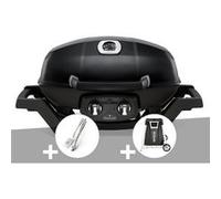 Barbecue à gaz Napoléon Travel Q PRO 285 noir + Ensemble 2 ustensiles + Chariot