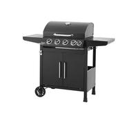 Barbecue a gaz - Paarl - 4 brûleurs - Surface de cuisson principal : 60 x 42 cm - Grille de maintien au chaud - Acier