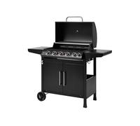 Barbecue a gaz - - Paarl - 5 brûleurs - Surface de cuisson : 70 x 42 cm - Grille de cuisson en acier