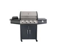 JardiDéco Barbecue à gaz Piretto – 4 brûleurs + 1 brûleur latéral