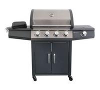 JardiDéco Barbecue à gaz Piretto – 4 brûleurs + 1 brûleur latéral