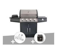 Barbecue à gaz piretto + malette 8 ustensiles + weber connect smart grilling hub