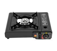 Barbecue à gaz portable, barbecue de camping avec allumage électronique, 2500 W, barbecue de table pour butane et propane, réchaud d'extérieur compact avec boîte de rangement, balcon, pique-nique