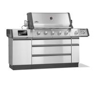 Barbecue à gaz prestige pro 665 inox connecté, 5 brûleurs + 1 sizzle zone + 1 br