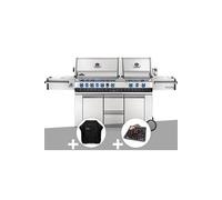 Barbecue à gaz Napoleon Prestige Pro 825 + Housse de protection + Plateau charbon