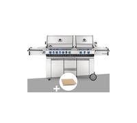 Barbecue à gaz Napoleon Prestige Pro 825 + Pierre à pizza large rectangle