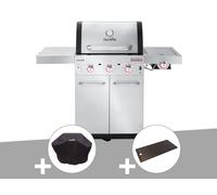 Barbecue à gaz Professional Pro S 3 + Housse de protection + Plancha - Char-Broil