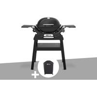 Barbecue à gaz q 1200n noir avec pied + housse - weber