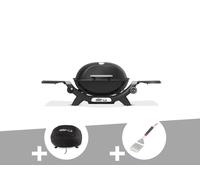Barbecue à gaz Q 1200N noir + Housse + Spatule - Weber