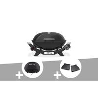 Barbecue à gaz Q 2100N noir + Housse + Plan de travail - Weber