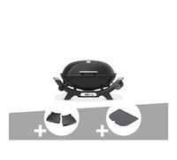 Barbecue à gaz Q 2100N noir + Plan de travail + Plancha (1/2) - Weber
