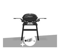 Barbecue à gaz q 2200n noir avec pied + rôtissoire - weber