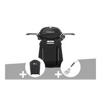 Barbecue à gaz q 2800n+ chariot noir + housse + spatule - weber