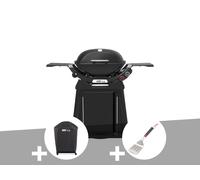 Barbecue à gaz Q 2800N+ Chariot noir + Housse + Spatule - Weber