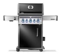 Barbecue gaz NAPOLEON Rogue RPS425RSIBPK2FRR noir 5 bruleurs sur chariot, 60x45 cm bruleurs latéral et arrière infrarouge