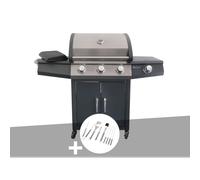 Barbecue à gaz soleto + malette 8 ustensiles - jardideco