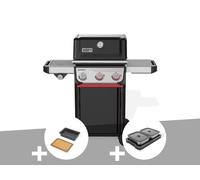 Barbecue à gaz Spirit E-335 + Bac et planche à découper Weber Works + Kit de préparation et de service - Weber