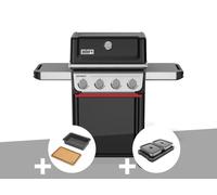 Barbecue à gaz Spirit E-410 + Bac et planche à découper Weber Works + Kit de préparation et de service - Weber