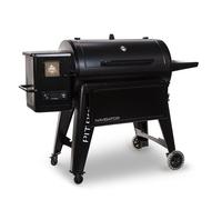 PIT BOSS - Barbecue à Pellets Surface de cuisson 90x50 cm 8 cuissons Gril/Fumoir Ecran numérique 162 x 94 x 119cm Navigator 1150 + Housse, Noir
