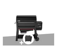 Barbecue à pellets searwood xl 600 + housse - weber