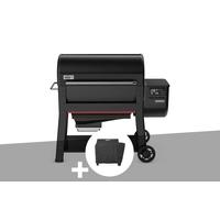 Barbecue à pellets searwood xl 600 + housse - weber